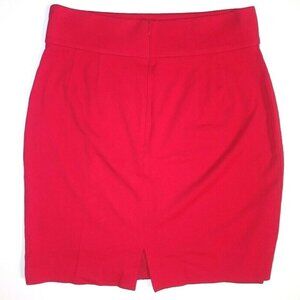 Isabella DeMarco pencil Skirt RED size 12 career church lined rayon nylon